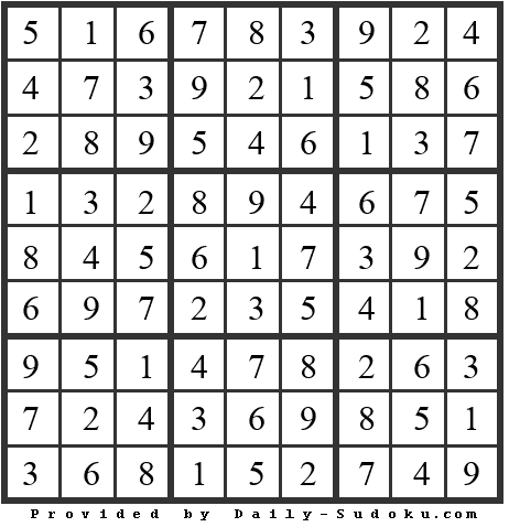 Daily Sudoku