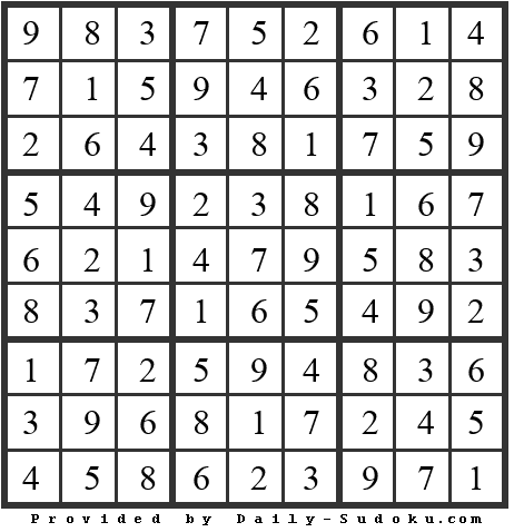 Daily Sudoku