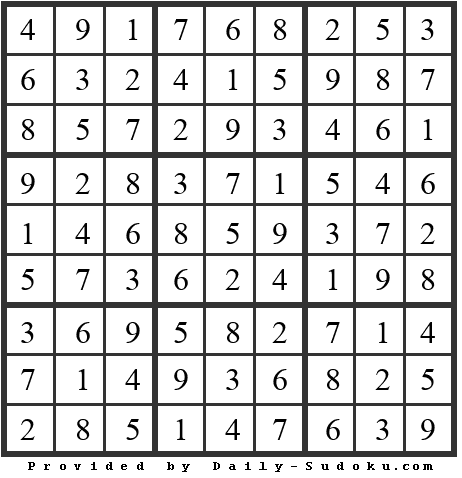 Daily Sudoku
