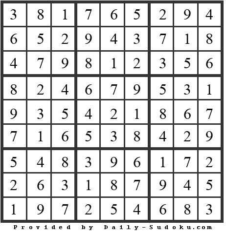 Daily Sudoku