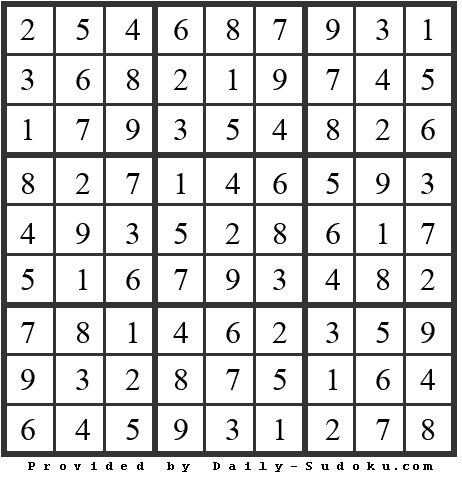 Daily Sudoku