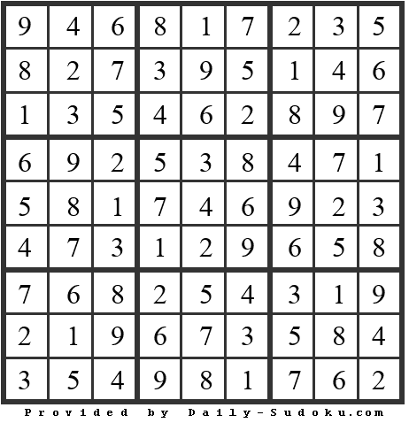Daily Sudoku