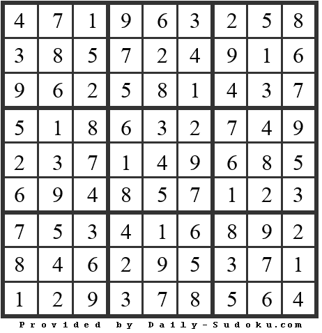 Daily Sudoku