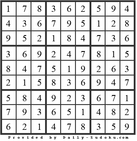 Daily Sudoku