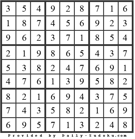 Daily Sudoku