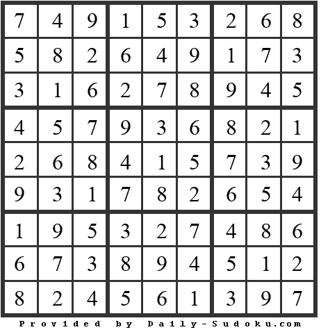 Daily Sudoku
