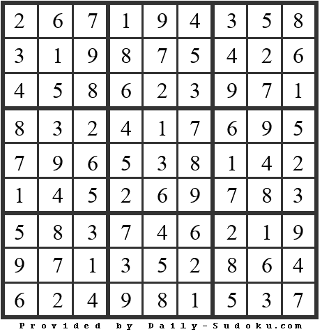 Daily Sudoku