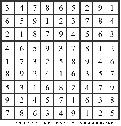 Daily Sudoku
