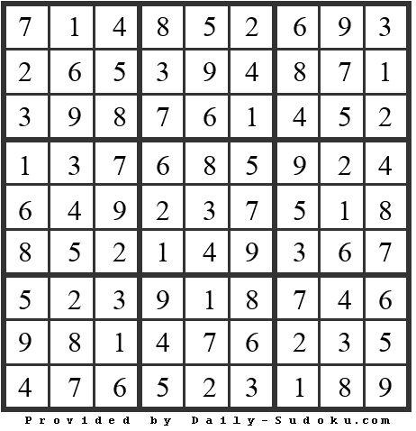 Daily Sudoku