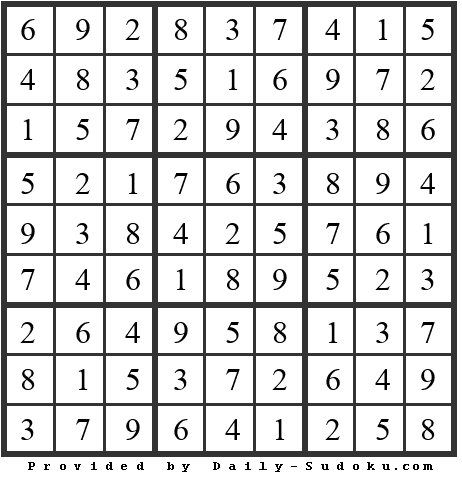 Daily Sudoku