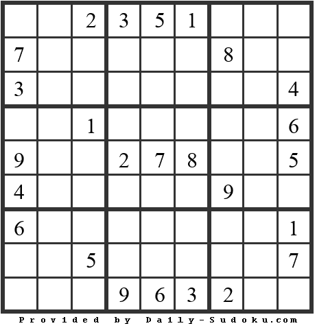 Daily Sudoku