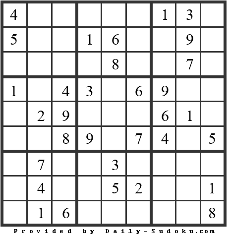 Daily Sudoku
