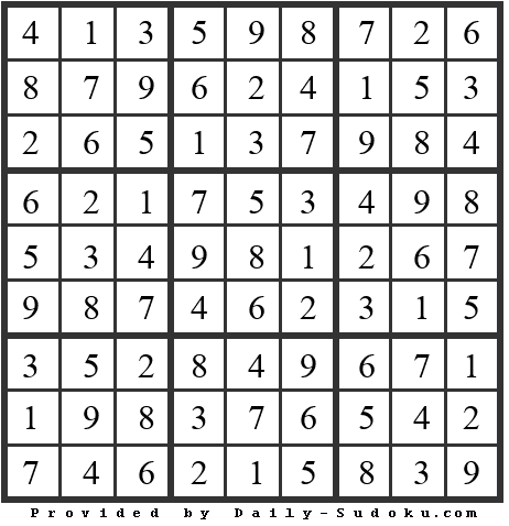 Daily Sudoku