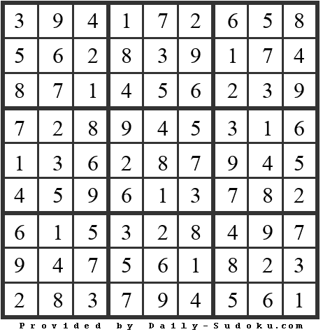 Daily Sudoku
