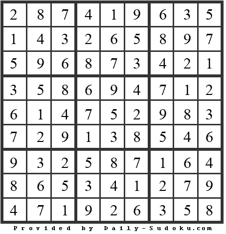 Daily Sudoku