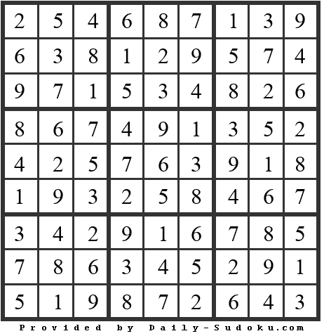 Daily Sudoku