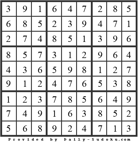 Daily Sudoku