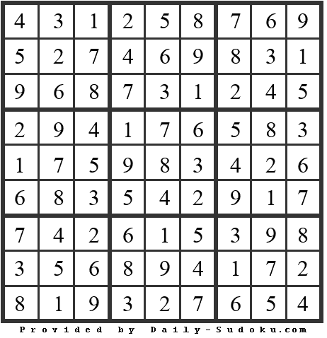Daily Sudoku