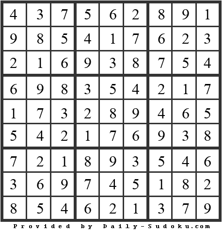 Daily Sudoku