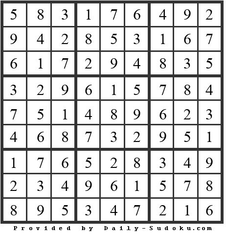 Daily Sudoku