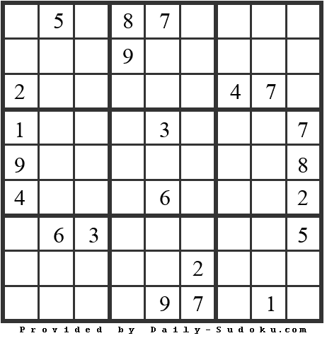 Daily Sudoku
