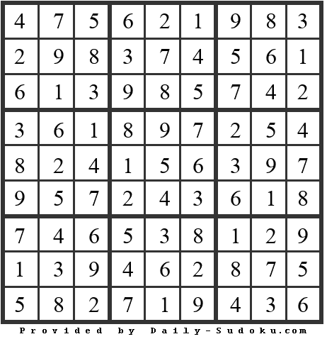 Daily Sudoku