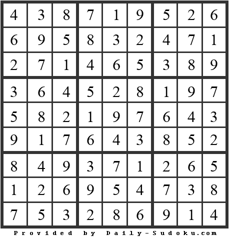 Daily Sudoku