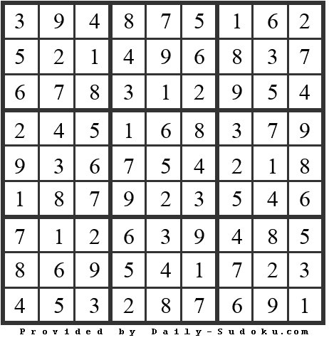 Daily Sudoku