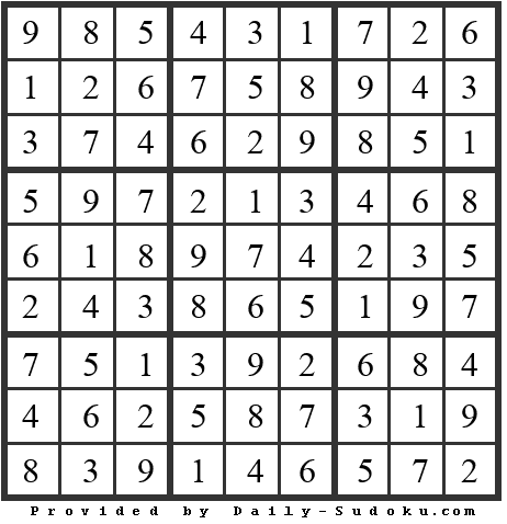 Daily Sudoku