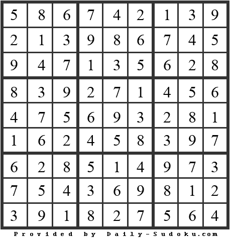 Daily Sudoku