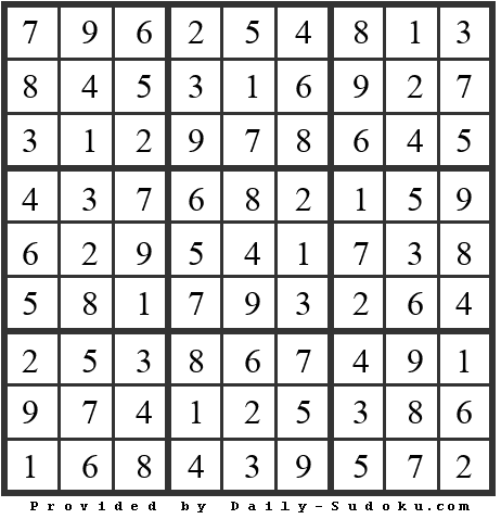 Daily Sudoku