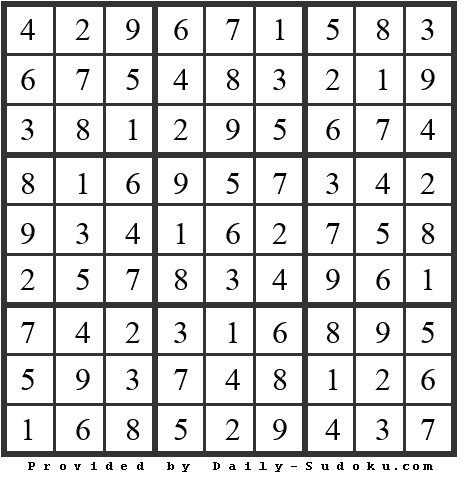 Daily Sudoku