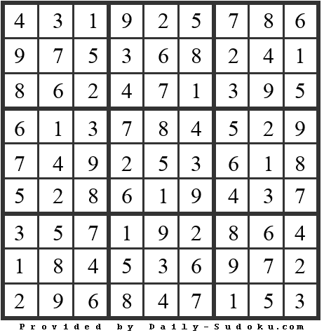 Daily Sudoku