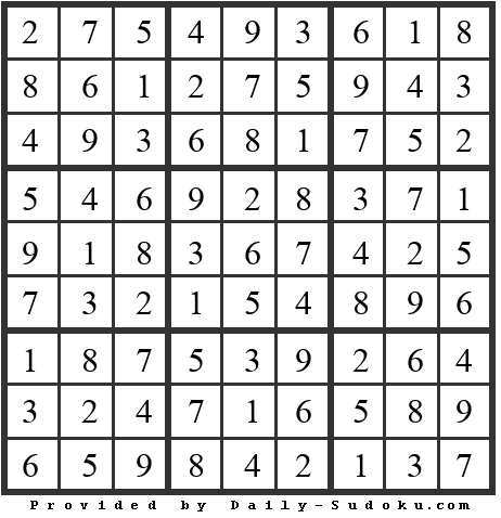 Daily Sudoku
