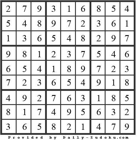 Daily Sudoku