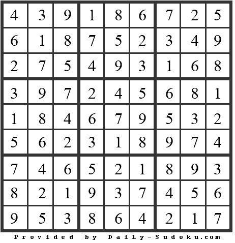 Daily Sudoku