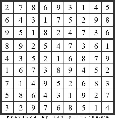 Daily Sudoku