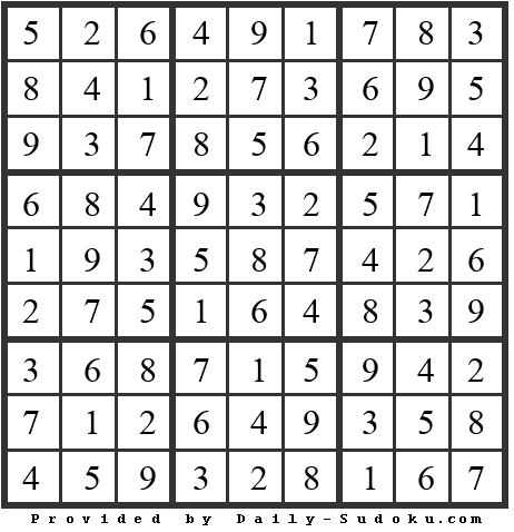 Daily Sudoku