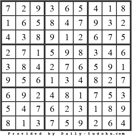 Daily Sudoku