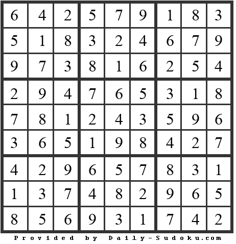 Daily Sudoku