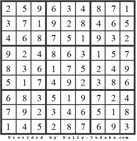 Daily Sudoku