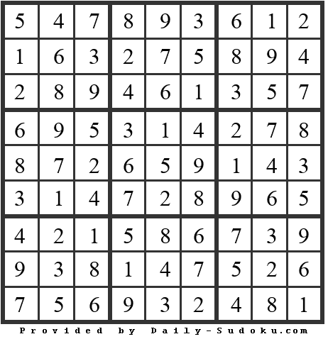 Daily Sudoku