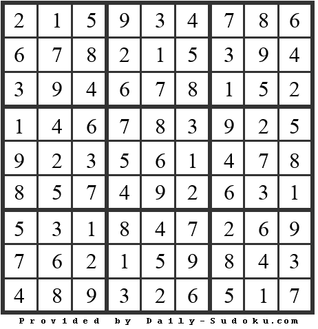 Daily Sudoku