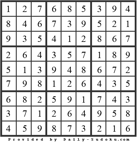 Daily Sudoku