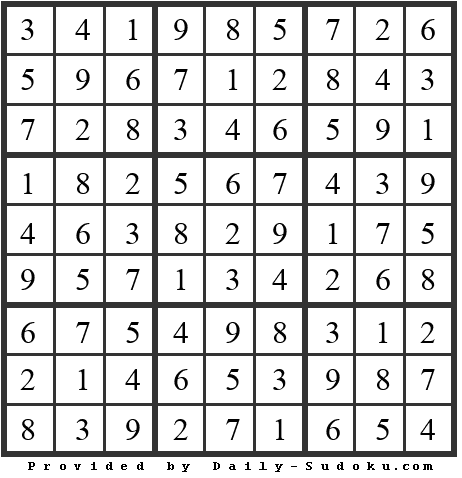 Daily Sudoku