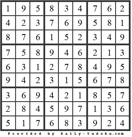 Daily Sudoku