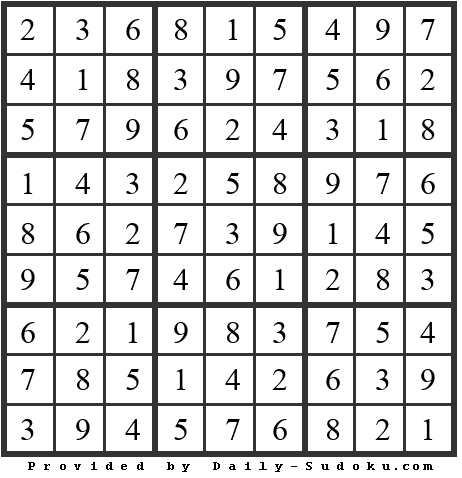 Daily Sudoku