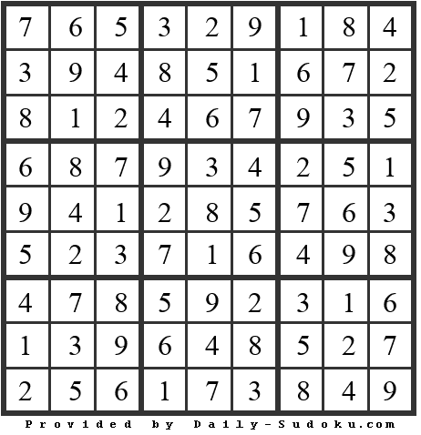 Daily Sudoku