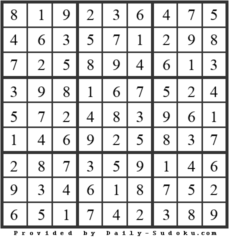 Daily Sudoku