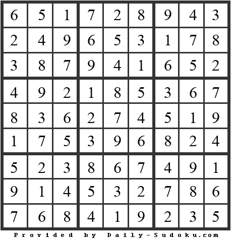 Daily Sudoku